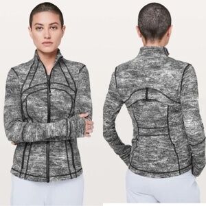 Lululemon Define Jacket Rush Jacquard Black White 20826
